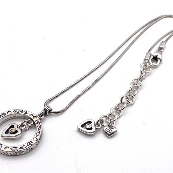 Brighton Heart Centered Swarovski Crystal Necklace - Picture 2 of 2